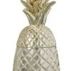 Ananas Résine Dorée Ysarg 10 Cm