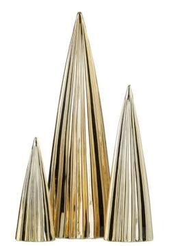 Arbres Porcelaine Dorée Ysarg - Lot De 3