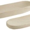 Bols Allongés En Bois Blanc Pauline - Lot De 2