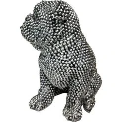 Chien Polyrésine Argenté Zoorin H 29 Cm -AMSCAN Soldes Magasin chien polyresine argente zoorin h 29 cm 3248117546050 414012