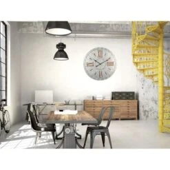 CLEP Horloge Murale Effet Métal - Acier - Ø68x3 Cm -AMSCAN Soldes Magasin clep horloge murale effet metal acier 68x3 cm 3700775976360 456653