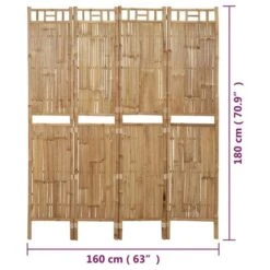 Cloison De Séparation 4 Panneaux Bambou 160x180 Cm -AMSCAN Soldes Magasin cloison de separation 4 panneaux bambou 160x180 cm 3666722903240 1476628