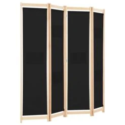 Cloison De Séparation 4 Panneaux Noir 160x170x4 Cm Tissu -AMSCAN Soldes Magasin cloison de separation 4 panneaux noir 160x170x4 cm tissu 3666722509749 610229