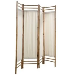 Cloison De Séparation Pliable 4 Panneaux Bambou Et Toile 160 Cm -AMSCAN Soldes Magasin cloison de separation pliable 4 panneaux bambou et toile 160 cm 8718475576839 976343