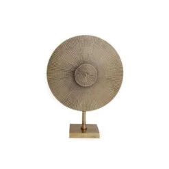 Déco Aluminium Ronde Sur Support - 47x36 Cm