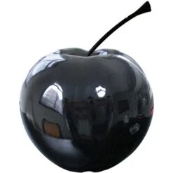 Statuette Pomme Noir 34 Cm