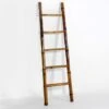 Échelle Portante 5 Niveaux Bambou L 48 Cm