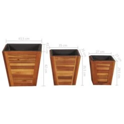 Ensemble De Lit Surélevé De Jardin 3 Pcs Carré Bois D'acacia -AMSCAN Soldes Magasin ensemble de lit sureleve de jardin 3 pcs carre bois d acacia 3666722747325 1064959