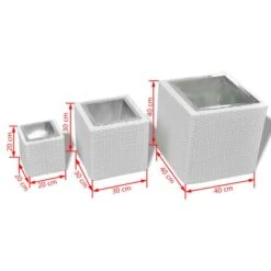 Ensemble De Lit Surélevée Carré 3 Pcs Rotin Blanc -AMSCAN Soldes Magasin ensemble de lit surelevee carre 3 pcs rotin blanc 8718475873839 1354470