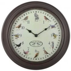 Esschert Design Horloge Avec Sons D'oiseaux