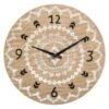 Horloge En Lin - Ø38 Cm - Beige