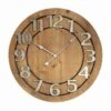 Horloge MDF Et Métal Hailey - Ø68 Cm - Marron