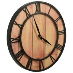 Horloge Murale 39 Cm Marron Et Noir MDF Et Fer -AMSCAN Soldes Magasin horloge murale 39 cm marron et noir mdf et fer 3666722337366 967088