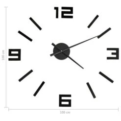 Horloge Murale 3D Design Moderne Noir 100 Cm XXL 2 -AMSCAN Soldes Magasin horloge murale 3d design moderne noir 100 cm xxl 3666722337489 967017