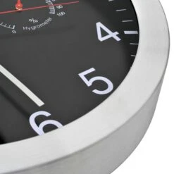 Horloge Murale à Quartz Hygromètre Et Thermomètre 30 Cm Noir -AMSCAN Soldes Magasin horloge murale a quartz hygrometre et thermometre 30 cm noir 3666722530316 551085