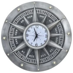 Horloge Murale Argenté 79 Cm MDF Et Métal -AMSCAN Soldes Magasin horloge murale argente 79 cm mdf et metal 8720286062074 954286