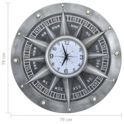Horloge Murale Argenté 79 Cm MDF Et Métal -AMSCAN Soldes Magasin horloge murale argente 79 cm mdf et metal 8720286062074 954288