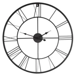 Horloge Murale Atelier Métal D80 X 4,5cm - Noir