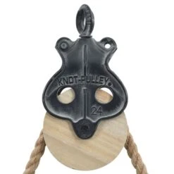 Horloge Murale Avec Corde Noir Et Marron 40x8x82 Cm Fer Et MDF -AMSCAN Soldes Magasin horloge murale avec corde noir et marron 40x8x82 cm fer et mdf 8720286062098 954298