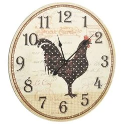 Horloge Murale Avec Motif De Coq Multicolore 60 Cm MDF -AMSCAN Soldes Magasin horloge murale avec motif de coq multicolore 60 cm mdf 3666722313353 992209