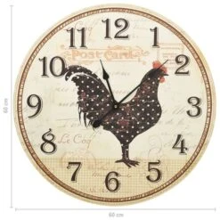 Horloge Murale Avec Motif De Coq Multicolore 60 Cm MDF -AMSCAN Soldes Magasin horloge murale avec motif de coq multicolore 60 cm mdf 3666722313353 992211
