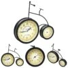 Horloge Murale De Jardin Avec Thermomètre Bicyclette Vintage