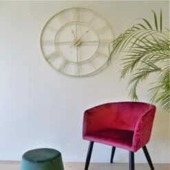 Horloge Murale ISADORA Métal D80 X 4,5cm - Doré -AMSCAN Soldes Magasin horloge murale isadora metal d80 x 4 5cm dore 3700301144959 487783