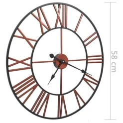Horloge Murale Métal 58 Cm Rouge -AMSCAN Soldes Magasin horloge murale metal 58 cm rouge 3666722499989 626900