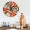 Horloge Murale Multicolore 30 Cm MDF