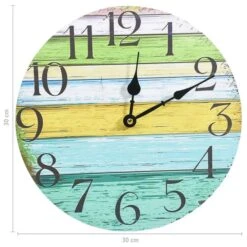 Horloge Murale Multicolore 30 Cm MDF 3 -AMSCAN Soldes Magasin horloge murale multicolore 30 cm mdf 8720286138007 967110