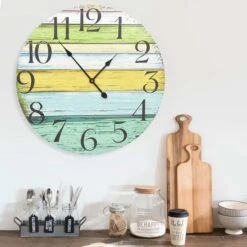 Horloge Murale Multicolore 60 Cm MDF 3