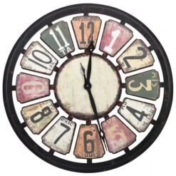 Horloge Murale Multicolore 80 Cm MDF -AMSCAN Soldes Magasin horloge murale multicolore 80 cm mdf 8720286061954 804150