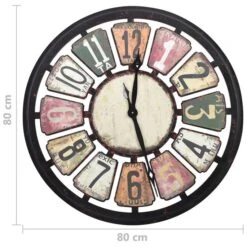 Horloge Murale Multicolore 80 Cm MDF -AMSCAN Soldes Magasin horloge murale multicolore 80 cm mdf 8720286061954 804152