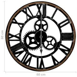 Horloge Murale Noir 60 Cm MDF -AMSCAN Soldes Magasin horloge murale noir 60 cm mdf 8720286062012 954258