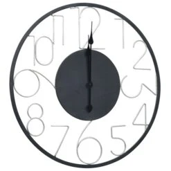 Horloge Murale Noir 60 Cm Métal 2 -AMSCAN Soldes Magasin horloge murale noir 60 cm metal 8720286061923 991924