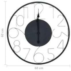 Horloge Murale Noir 60 Cm Métal 2 -AMSCAN Soldes Magasin horloge murale noir 60 cm metal 8720286061923 991928