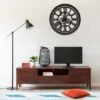 Horloge Murale Noir 70 Cm MDF