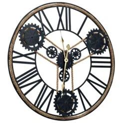Horloge Murale Noir 70 Cm Métal -AMSCAN Soldes Magasin horloge murale noir 70 cm metal 3666722873338 954223