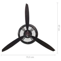 Horloge Murale Noir 75,5x8x67 Cm MDF -AMSCAN Soldes Magasin horloge murale noir 75 5x8x67 cm mdf 8720286062159 804158