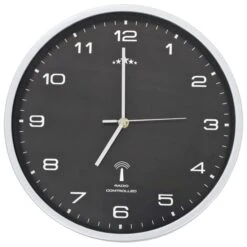 Horloge Murale Radioguidée Avec Mouvement à Quartz 31 Cm Noir -AMSCAN Soldes Magasin horloge murale radioguidee avec mouvement a quartz 31 cm noir 3666722530293 551095