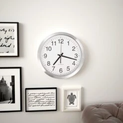 Horloge Murale Radioguidée Avec Mouvement à Quartz Métal 35 Cm -AMSCAN Soldes Magasin horloge murale radioguidee avec mouvement a quartz metal 35 cm 8718475589730 1273711