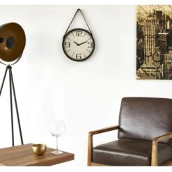 Horloge Murale Ronde Métal Et Plastique Noir Tallow -AMSCAN Soldes Magasin horloge murale ronde metal et plastique noir borris 3248117230300 414089