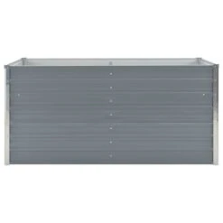 Jardinière 160 X 80 X 45 Cm Acier Galvanisé Gris -AMSCAN Soldes Magasin jardiniere 160 x 80 x 45 cm acier galvanise gris 3666722621151 982592