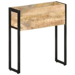 Jardinière 60x20x68 Cm Bois De Manguier Brut -AMSCAN Soldes Magasin jardiniere 60x20x68 cm bois de manguier brut 3666722345965 955838