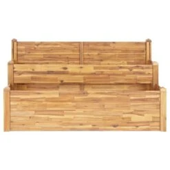 Jardinière à 2 Niveaux 160x75x84 Cm Bois Massif D'acacia -AMSCAN Soldes Magasin jardiniere a 2 niveaux 160x75x84 cm bois massif d acacia 8719883744070 982209
