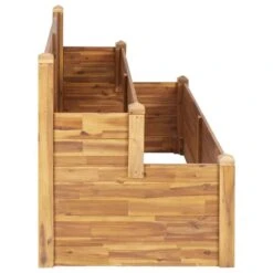 Jardinière à 2 Niveaux 160x75x84 Cm Bois Massif D'acacia -AMSCAN Soldes Magasin jardiniere a 2 niveaux 160x75x84 cm bois massif d acacia 8719883744070 982211