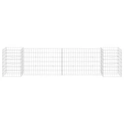 Jardinière à Gabion En H Fil D'acier 260x40x60 Cm -AMSCAN Soldes Magasin jardiniere a gabion en h fil d acier 260x40x60 cm 3666722506236 615799