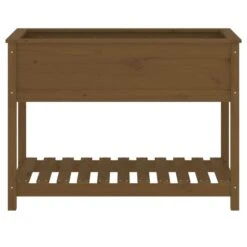 Jardinière Avec étagère Marron Miel 111,5x54x81 Cm Bois De Pin -AMSCAN Soldes Magasin jardiniere avec etagere marron miel 111 5x54x81 cm bois de pin 3666722898607 1487422