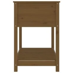 Jardinière Avec étagère Marron Miel 111,5x54x81 Cm Bois De Pin -AMSCAN Soldes Magasin jardiniere avec etagere marron miel 111 5x54x81 cm bois de pin 3666722898607 1487423