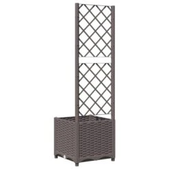 Jardinière Avec Treillis Marron 40x40x136 Cm PP -AMSCAN Soldes Magasin jardiniere avec treillis marron 40x40x136 cm pp 3666722840576 1366009